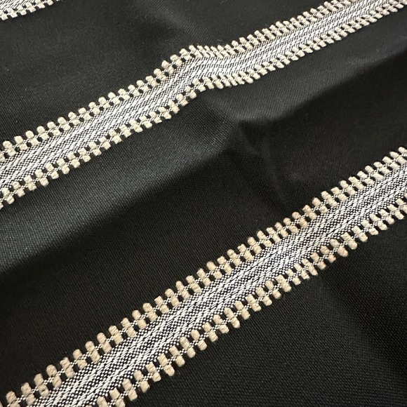 NWT Black and White Striped Lumbar Pillows (2) - Picture 5 of 7